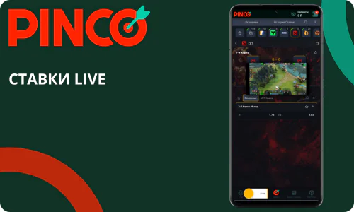 приложение Pinco bet ставки Live