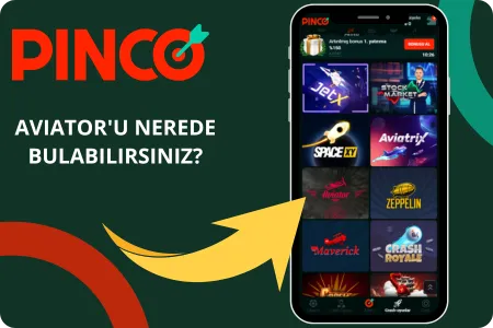 Pinco Casino'da Aviator'u Nerede Bulabilirsiniz