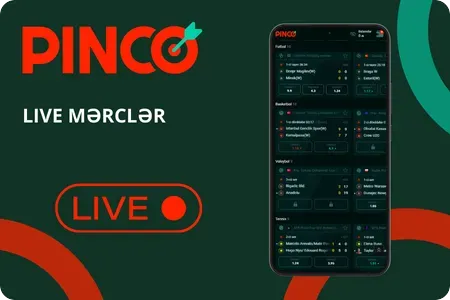 Pinco Bet Apk canlı mərclər