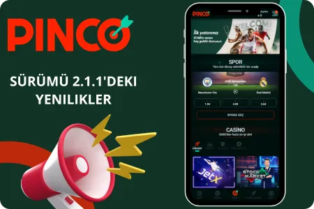 Pinco En son Android sürümü 2.1.1'deki yenilikler