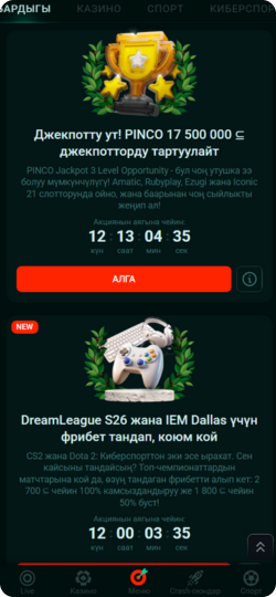 Pin co casino App жүктөө