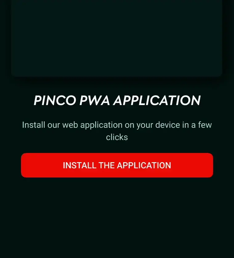 Pinco Casino APK файлын жүктөө