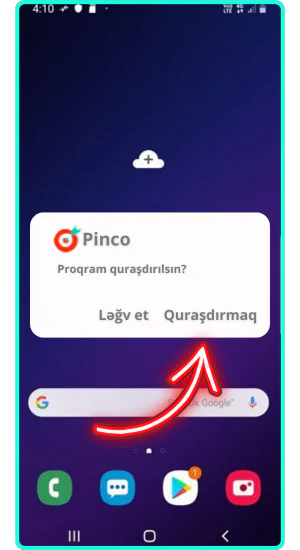 Tətbiqi quraşdırın