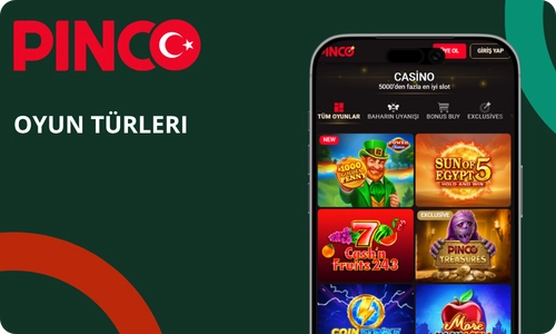Pinco indir Oyun Türleri